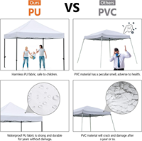 Carpa de Exhibición Plegable Personalizada para Actividades al Aire Libre de 10x10, Carpa de Jardín de 3x3 para Eventos
