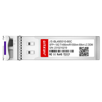 Module émetteur-récepteur optique SFP+ BiDi 10GBASE-BX 1550nm-TX/1490nm-RX 80km Simplex LC/UPC SMF compatible Cisco SFP-10G-BX80D