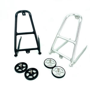 Porte-bagages arrière pour vélo pliant <span class=keywords><strong>Brompton</strong></span> 3sixty Q-Type, en alliage d'aluminium ultraléger, porte-bagages Easywheel pour vélo - Product Image 1