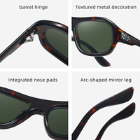 Lunettes de soleil Yiwu en gros, monture PC, verres UV400, nouvelle collection 2026, surdimensionnées, style Y2K futuriste, pour femmes et hommes