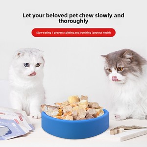 Bandeja para lamer para mascotas, éxito de ventas transfronterizo de Amazon, tazón de alimentación lenta con ventosa de silicona, resistente a las caídas, fácil de limpiar y seguro. - Product Image 2
