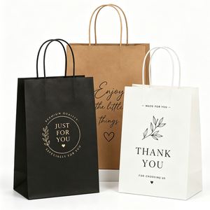 Sac en papier kraft personnalisé avec votre propre logo pour événements promotionnels, cadeaux d'entreprise, shopping de luxe et artisanat - Product Image 1