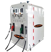 2000l 2 tuyaux Portable Conteneur Carburant Mobile Distributeur Mini Station Service Essence Station De Remplissage Distributeur De Carburant Avec Réservoir