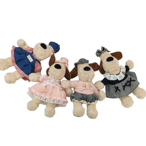 צעצוע כלב רך וחמוד בסיטונאות, בובת פרווה עם תלבושות מרובות, דמות מצוירת, מתנה לילדים, בנות ובנים - Product Image 5