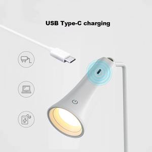 Lampe murale magnétique multifonctionnelle, lampe de chevet rechargeable à clip, lampe de nuit pour étudiants, lampe de lecture spéciale pour dortoir, lampe de bureau pour la protection des yeux - Product Image 3