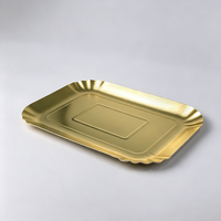 Boîte rectangulaire rigide blanche avec doublure en feuille d'or, emballage cadeau haut de gamme, boîtes à gâteaux