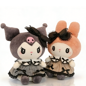 Figura de Peluche de Anime Kuromied Melodyed de 40-100CM, Derivados de Animación, con Lazo, Adorable Juguete de Peluche de Sanrio - Product Image 4
