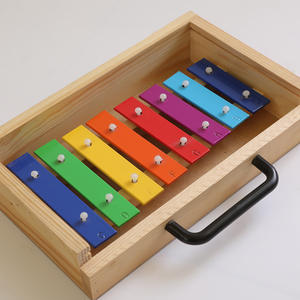 <span class=keywords><strong>Xylophone</strong></span> à percussion 8 tons en métal et plastique, instrument à frapper à la main, vente en gros par les fabricants de Tianjin - Product Image 4