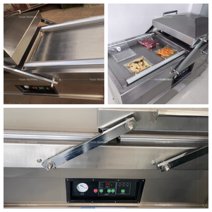 เครื่องซีลสุญญากาศทรงลูกบอลปลาแซลมอนแบบสองช่องเครื่องแพ็ค - Product Image 2