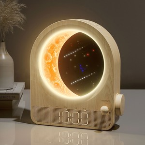 Star Moon Simulated Sunrise Alarm Clock Night <b>Light</b> With Touch Control And USB Power For Bedroom <b>Sleep</b> Aid - Product Image 2