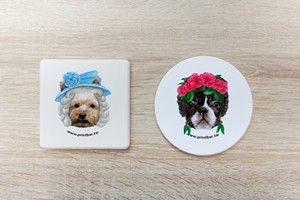 Posavasos de cerámica redondos personalizados de alta calidad Star of Pets Beer Coffee Cup Mats Calidad garantizada - Product Image 2