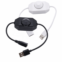 Variateur de luminosité tactile manuel USB DC 5V à intensité progressive pour bande LED 5050 2838, contrôleur de réglage de la luminosité 1 canal