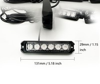 Lampe flash pour voiture Lampe stroboscopique à led pour calandre avant de véhicule Lampe stroboscopique à led pour camions Grille stroboscopique à montage en surface