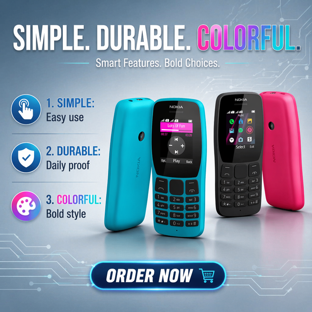 Mobile Phone for 110(2019 VERSION) Keypad Phone Classic GSM Model Dual SIM TFT Display