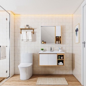 Espejo <span class=keywords><strong>de</strong></span> armario <span class=keywords><strong>de</strong></span> baño para baño, Material <span class=keywords><strong>de</strong></span> tablero <span class=keywords><strong>de</strong></span> partículas, diseño moderno - Product Image 5
