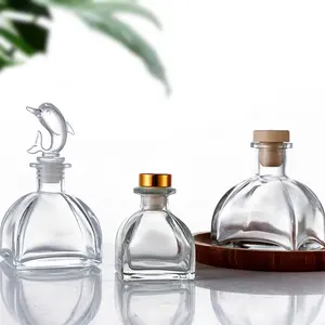 50ml/100ml/150ml/250ml Casa de luxo fragrância orgânica óleo essencial aroma natural reed difusor garrafa com rolha de cortiça