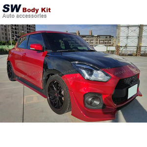 Комплект кузова из углеродного волокна для <span class=keywords><strong>Suzuki</strong></span> <span class=keywords><strong>Swift</strong></span> ZC33S модернизированная модификация переднего бампера, разделитель для губ, боковая юбка, части автомобиля - Product Image 2