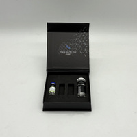 Boîte d'emballage en carton rigide pour flacons de peptides de marque personnalisée 3ml 5ml 10ml, boîte magnétique 2 flacons 4 flacons avec insert en EVA