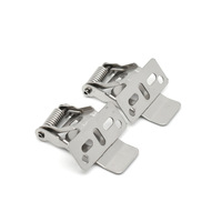 Clip à ressort métallique estampé à plusieurs trous en acier laminé à froid nickelé pour downlight LED / panneau lumineux
