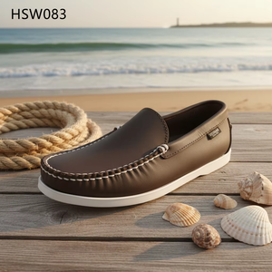 LXG, la mejor fábrica de China, artesanía excepcional, zapatos náuticos de cuero genuino para mujer, suela de goma antideslizante, zapatos casuales tipo mocasín HSW061 - Product Image 6