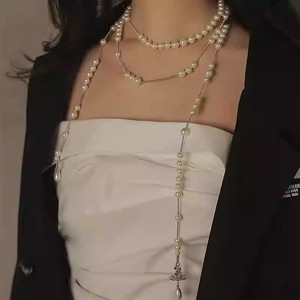 Collar de Perlas Simples y Elegantes, Cadena para Clavícula de Mujer, Estilo Ligero y Lujoso - Product Image 3