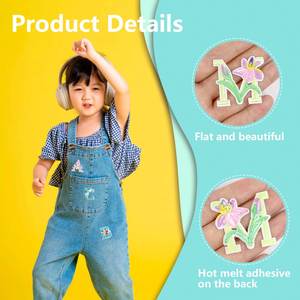 Nuevo Parche Termoadhesivo/de Pegatina con Diseño Elegante de Flores y Letras para Decoración de Ropa, Bolsos y Sombreros - Product Image 6