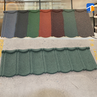 Tuiles de toiture en métal revêtues de pierre de qualité commerciale, classe A, résistance au vent, design moderne, tuiles de toit en granit
