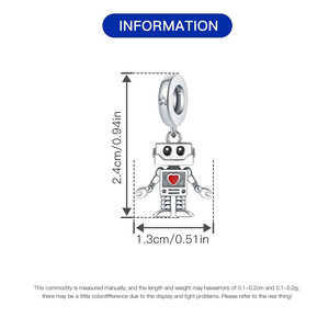 Este robot presenta un diseño único, discreto pero lujoso. (Accesorio DIY, regalo creativo para niñas) - Product Image 3