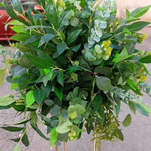 Ifg רומנטי שולחן עבודה רומנטי קישוט 50 ס "מ קוטר עלים ירוקים ירוק - Product Image 2