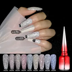 2021 ibdgel Disco Gel nuovo arrivo Glitter Super lucido smalto Gel lampeggiante OEM per Nail Art