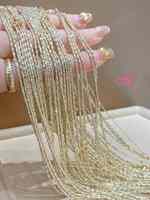 Collier en or massif 18 carats torsadé style Singapour, tendance, avec certificat, vente en gros