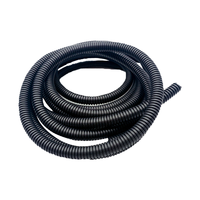Conduit spiralé électrique flexible en PVC noir de 1/2 pouce fabriqué en PVC durable avec cordons de traction