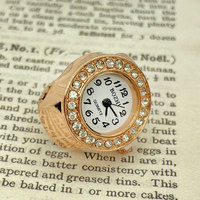 Montre-bague simple et élégante, montre-bague à quartz tendance, best-seller, populaire, unisexe