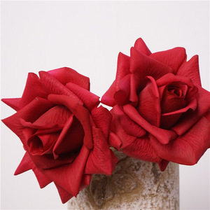 H-708 gros ange Rose branche courte fleurs artificielles hydratantes pour mariage décoration de la maison saint valentin - Product Image 2