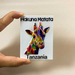 Cross Border Nguồn Nhà Máy Châu Phi Quà Tặng Nhựa Tự Nhiên Tủ Lạnh Dán Động Vật Thiết Kế Du Lịch Tin Nhắn Nam Châm Thủ Công - Product Image 6