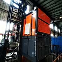 Monte-charge de chantier, élévateur de chantier à crémaillère, monte-personnes et monte-marchandises pour immeubles de grande hauteur