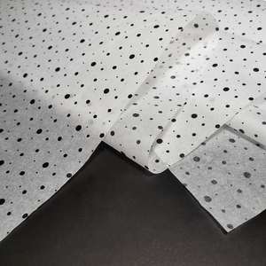 White Polka Dot <b>Tissue</b> <b>Paper</b> 17gsm Biodegradable Gift Wrap for Crafting and Packaging - Product Image 1