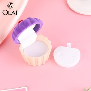 Stock gâteau forme <span class=keywords><strong>flocage</strong></span> velours cadeau proposition cadeau enfant bague pendentif chaîne bijoux boîte emballage - Product Image 6