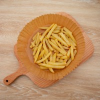 Papier sulfurisé carré jetable, imperméable, écologique et résistant au four pour friteuse à air, idéal pour la cuisson de gâteaux