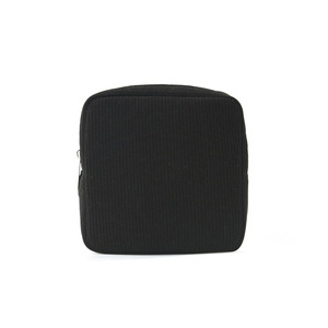 Sac de rangement en velours côtelé avec fermeture éclair, écologique et durable, avec sangle de poignet portable pour serviettes hygiéniques, usage domestique, motif léopard - Product Image 5