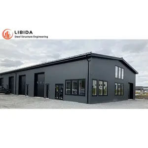 Endüstriyel merkezi Libida endüstriyel yalıtımlı galvanizli prefabrik çelik yapı fiyat atölye prefabrik hangar depo