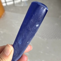 133g Pierre synthétique de spinelle bleue cobalt créée en laboratoire, brute à facetter