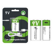 Smartoools Wide Utility 9V 650mAh Baterai Lithium Isi Ulang USB Tipe-C Multimeter Detektor Asap Bersertifikasi CE/FCC Garansi 2 Tahun