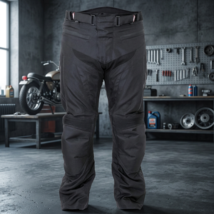 Pantalon de moto pour hommes, nouveau, imperméable, noir CE - Product Image 2
