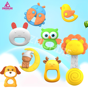 Meilleurs hochets et jouets à mâcher en plastique pour bébés, jouets gonflables - Product Image 5