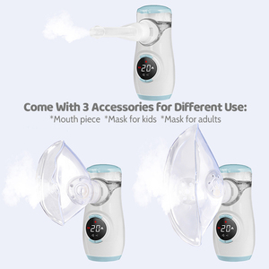 Commercialisation-Plomb <span class=keywords><strong>Moins</strong></span> <span class=keywords><strong>Cher</strong></span> Prix Rechargeable Mini Inhalateur Portable À Faible Bruit Nébuliseur À Maille À Usage Domestique - Product Image 5