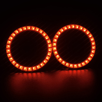 Feu de brouillard général LED yeux d'ange blanc avec lentille 12v feux diurnes éclairage de voiture