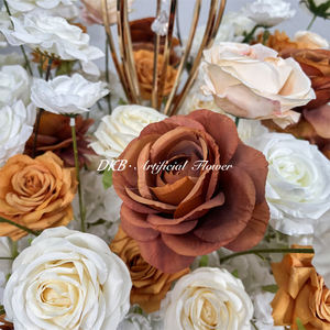 Guirlande de fleurs artificielles orange de luxe pour les fêtes d'automne, décoration extérieure, cadeaux, fournitures, ornements, fleurs, plantes - Product Image 5