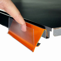 Lozier Maddix clair personnalisé gondole détail étagère bandes canal PVC extrudé bande de données en plastique porte-étiquette de prix pour supermarché