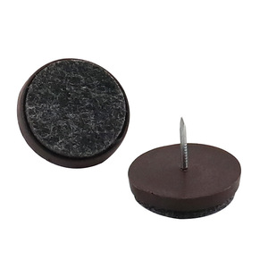 Furniture Felt Pad 15mm Brown Plastic Reduce Noises Chair <b>Table</b> Leg <b>Protector</b> - Product Image 1